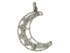 Pave Diamond Fancy Crescent Moon Pendant, (DPL-2351)